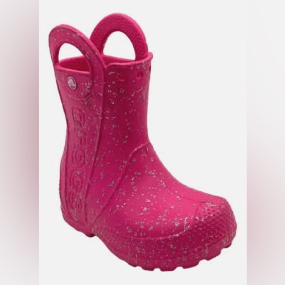 CROCS Fuchsia Sparkle Kids' Boots